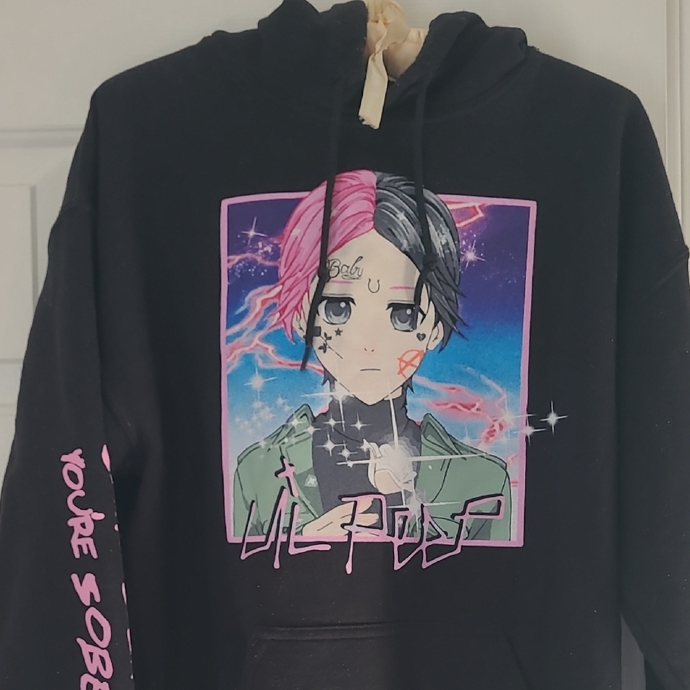Lil Peep Black Hoodie Sz M